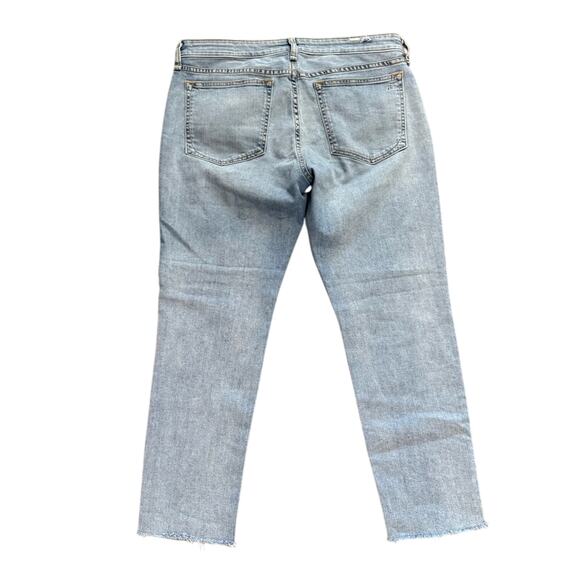Rag & Bone Dre Jeans Womens SZ 31 Low Rise Slim Boyfriend Light Wash Distressed - Picture 8 of 8